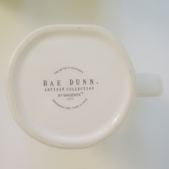 Rae Dunn Christmas By Magenta EGGNOG Black Large Letter LL Farmhouse Ivory Mug - Picture 4 of 4